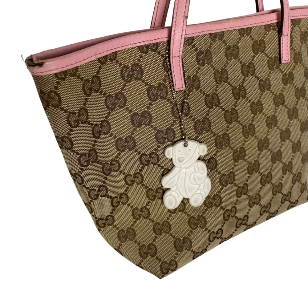 GUCCI Girls Zoo Bird GG Canvas Mini Tote Handbag - Picture 12 of 16